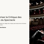 1 Maitriser la Critique des Arts du Spectacle