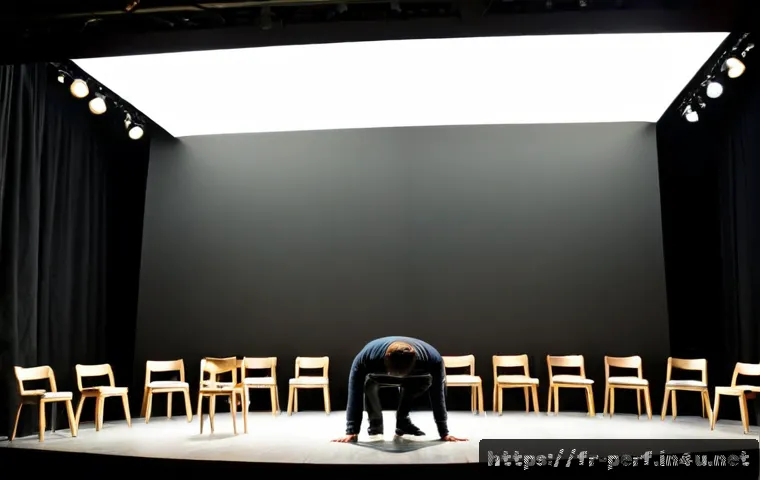 Home 17 공연예술의 창작 과정 - Photorealistic wide-angle view of a French contemporary theatre rehearsal in a historic Paris-style ...